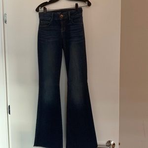 J Brand Low Rise Flare Leg Denim
